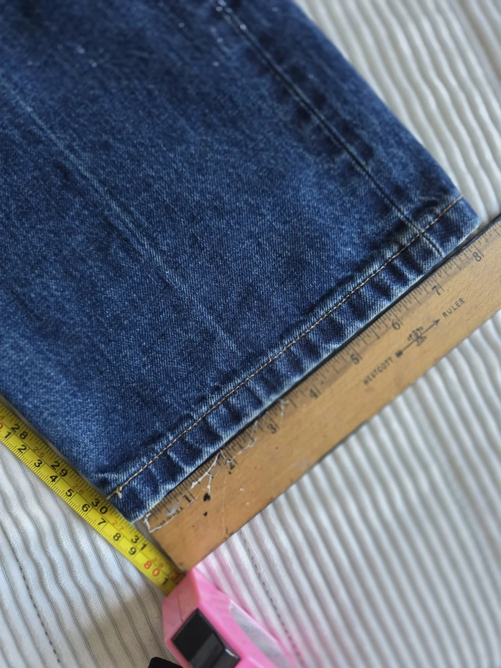 J. Crew × Wallace & Barnes Japanese Selvedge Slant Pocket Relaxed Demin Trouser